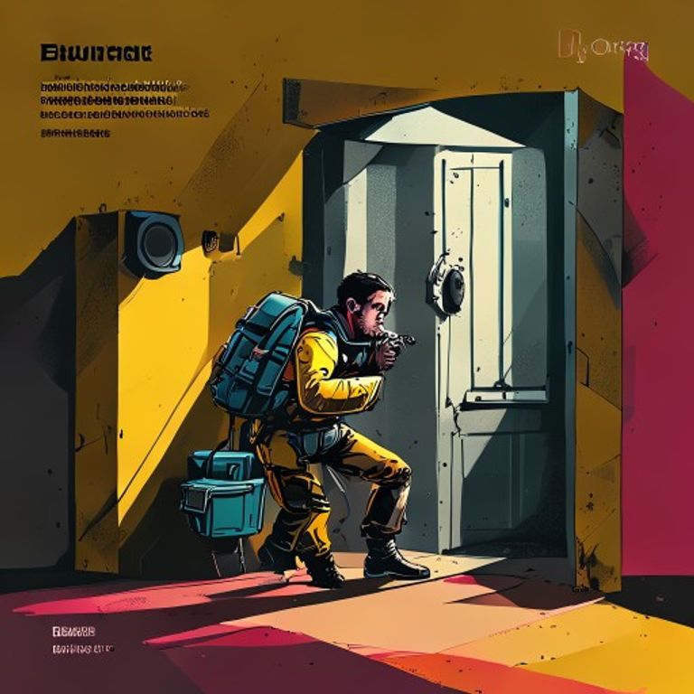 hidden escape hatch tempting a hero to quit before the boss fight in a commitment metaphor