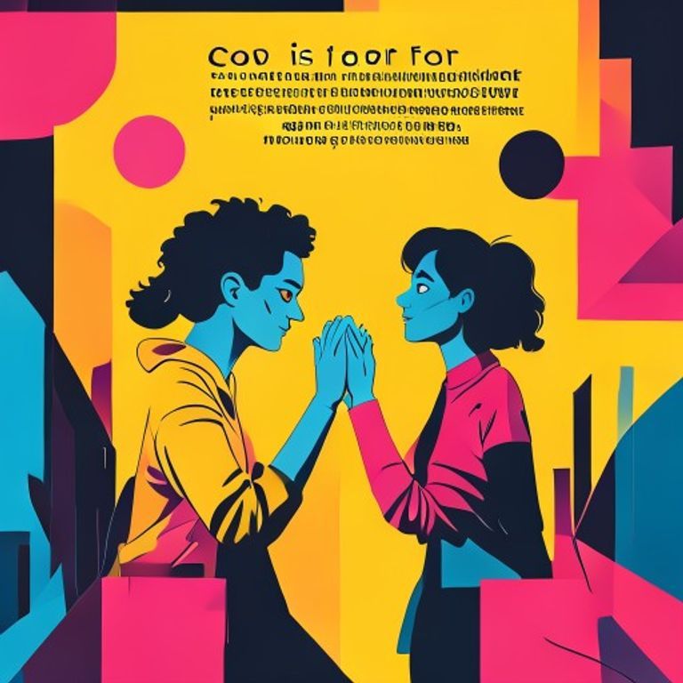 Relationships are a gift not a transaction concept with two people building trust and connection