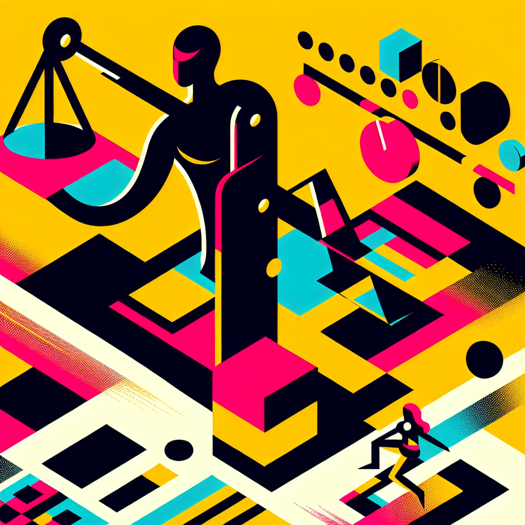 Pleasure vs pain decision-making concept showing a person weighing an easy reward against a harder long-term mission