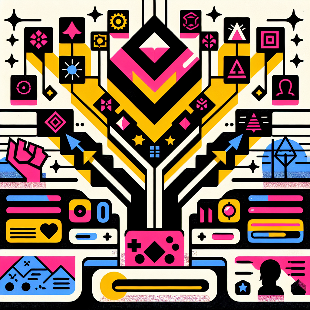 RPG-style skill tree and progress bar illustrating motivation, habit formation, and long-term rewards in decision-making