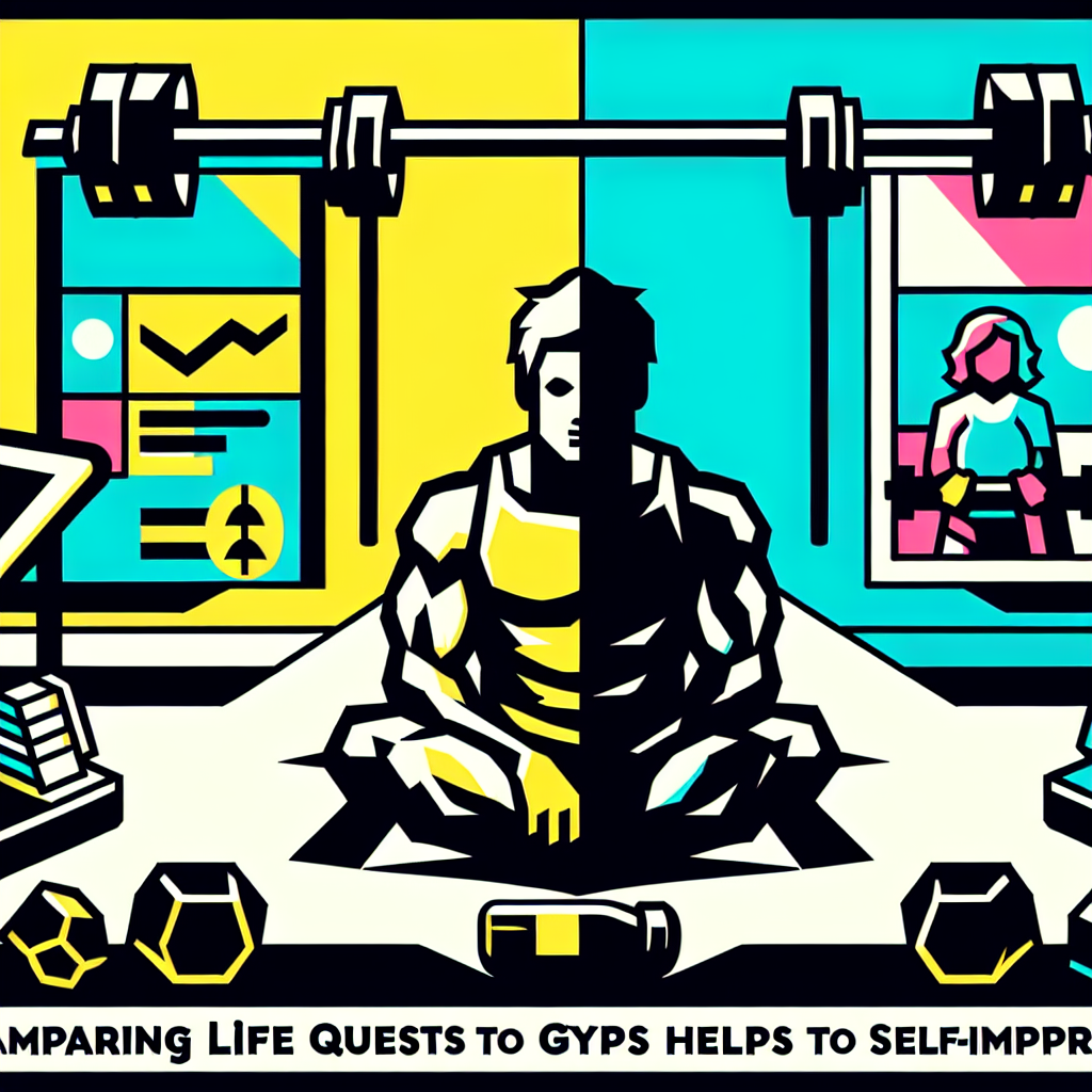 Comparing life quests to gym reps helps in self-improvement