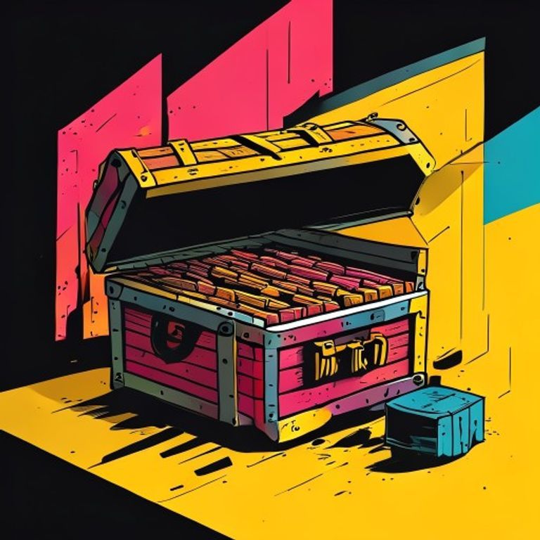 Expectations versus appreciation concept with an RPG-style loot chest and progress bars