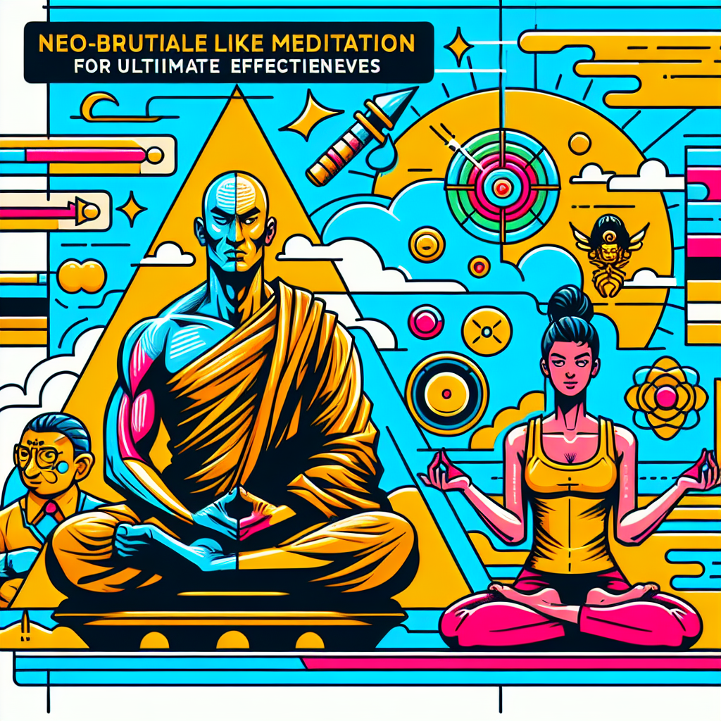 Illustration of meditation techniques for beginners