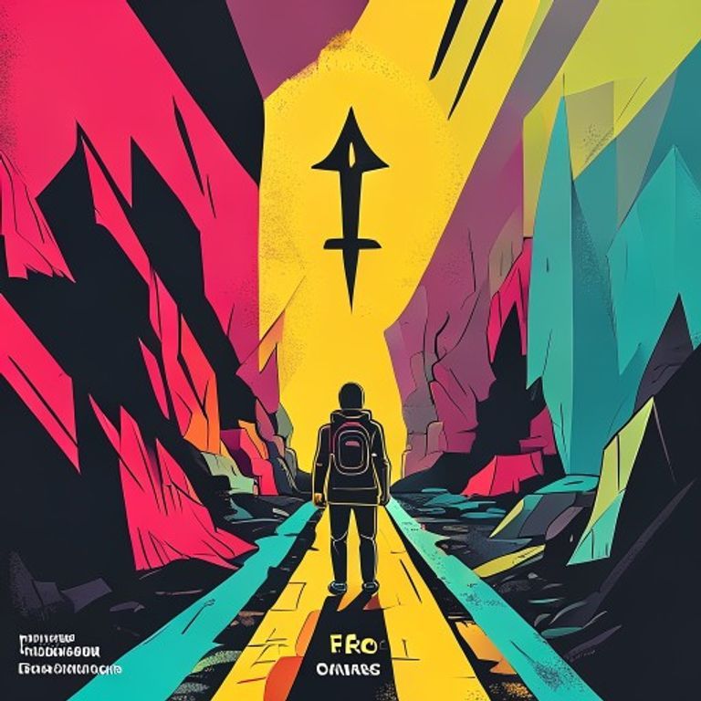 Fear as fuel blog hero image showing a person facing a glowing quest marker on a path, symbolizing turning fear into action and growth