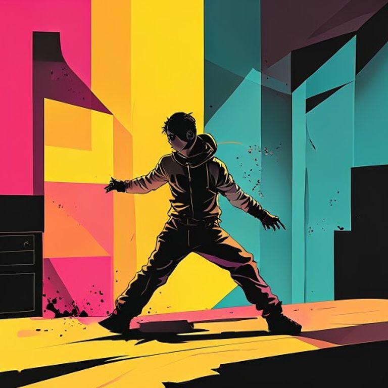 Fear turning into action through small steps, showing a person making the first move like an RPG battle opener